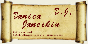 Danica Jančikin vizit kartica